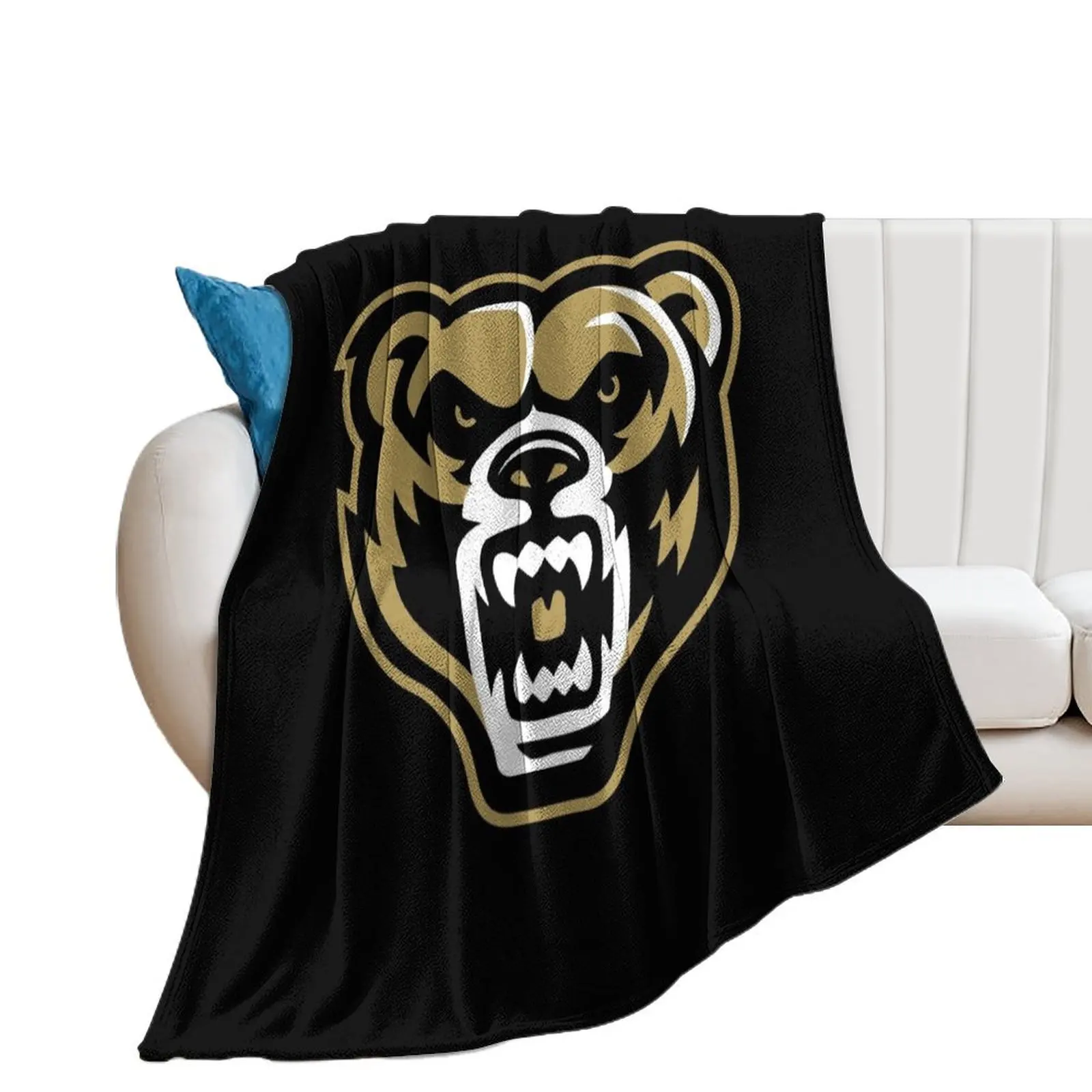 

Oakland Golden Grizzlies Throw Blanket heavy to sleep Soft Plaid bed plaid Bed Blankets