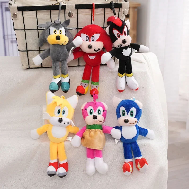 

New Sonic Flying Mouse Doll 20cm Super Sonic Mouse Amy Shadow Ornament Party Decoration Plush Toy Children's Birthday Gift Doll