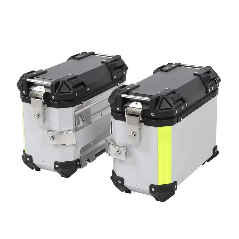 Factory Hot Selling 38L Motorcycle Side Box  CB500X NX500 Motorcycle Aluminum Side Lage Storage Saddlebags Lock Sad