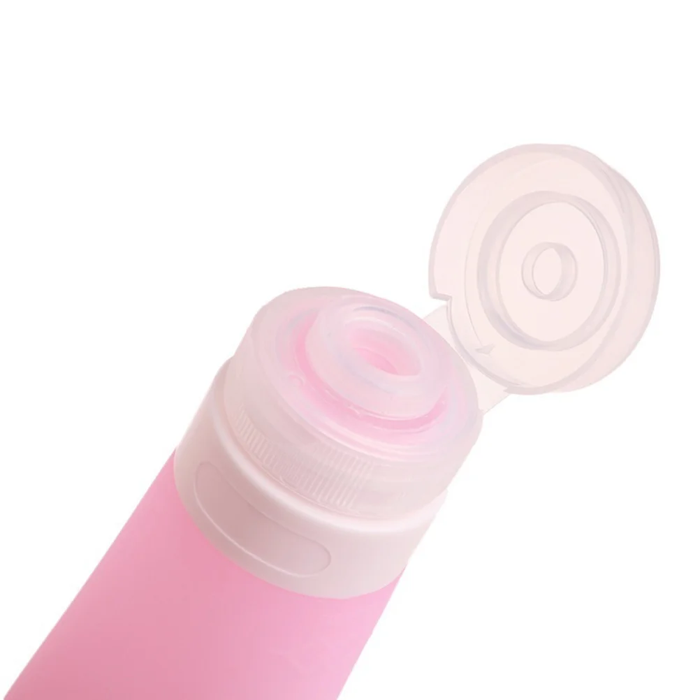 

Silicone Travel Bottles Portable 80Ml Empty Bottle Food Grade Refillable Dispenser for Shampoo Shower Gel Hand Soap Toiletries