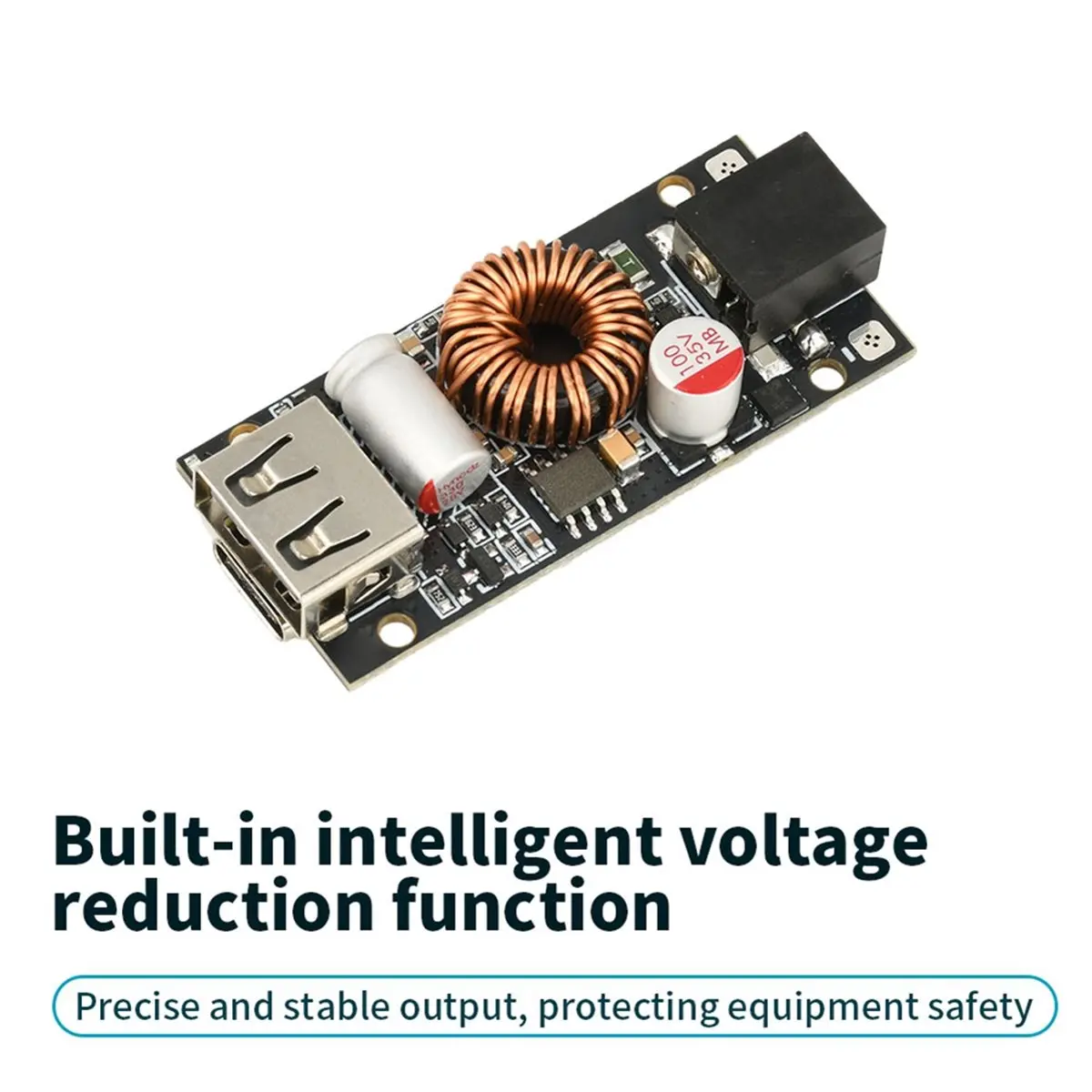 PD 65W Super Fast Charging Module 12-35V Multi Protocol QC3.0 Mobile Fast Charger DCBuck Converter Car DIY Modify Module