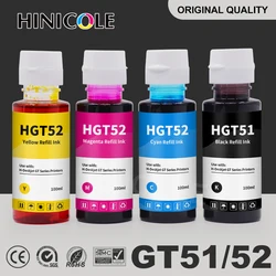 Hinicole – bouteille d'encre pour imprimante HP DeskJet, pour modèles GT51, GT52, GT 5810, 5820, GT5810, GT5820, 51, 52, réservoir 310, 410, 318, 418