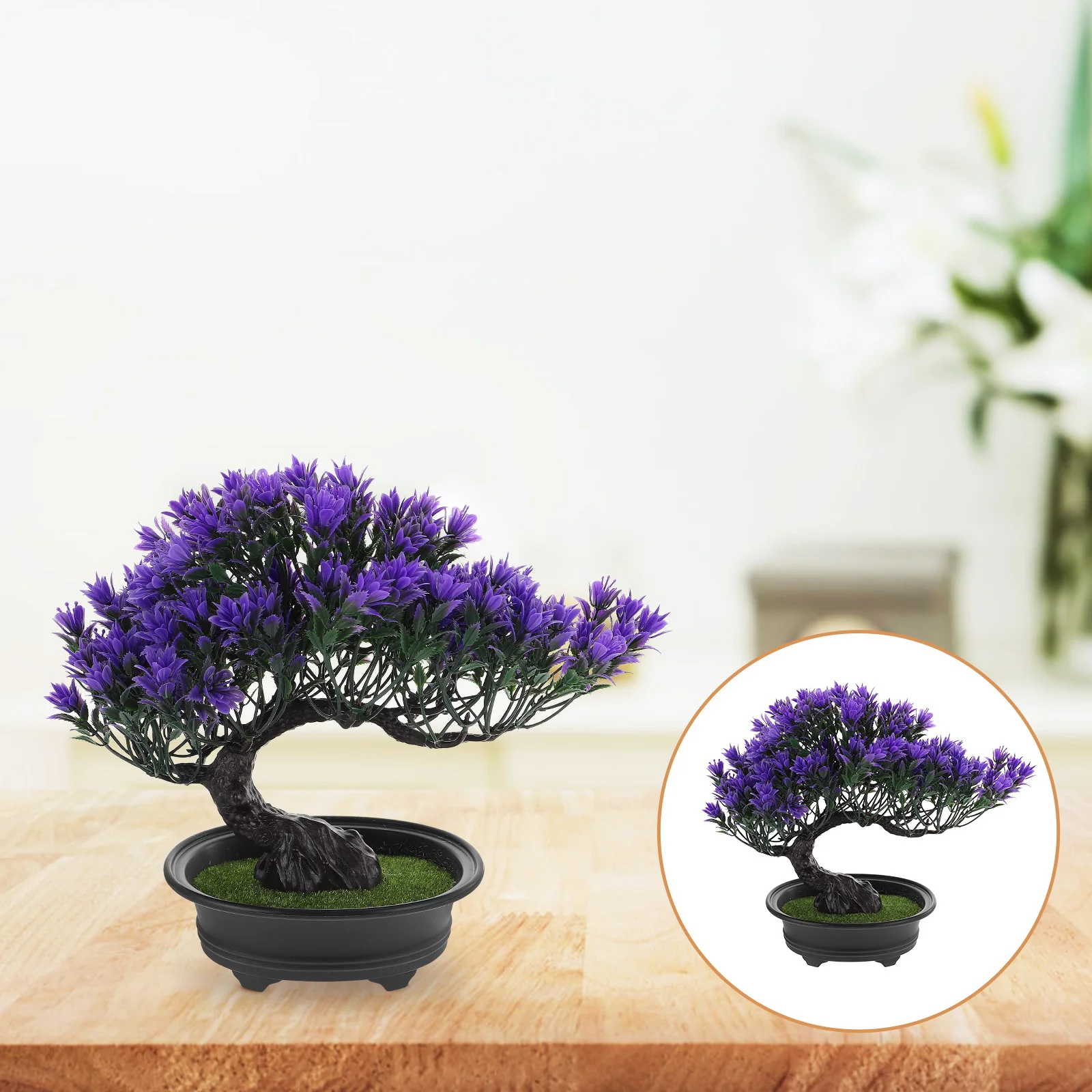 

Artificial Bonsai Simulation Guest Welcoming Pine Tree Indoor Outdoor Decorative Plastic Tree Decor Realistic Lifelike Greenery