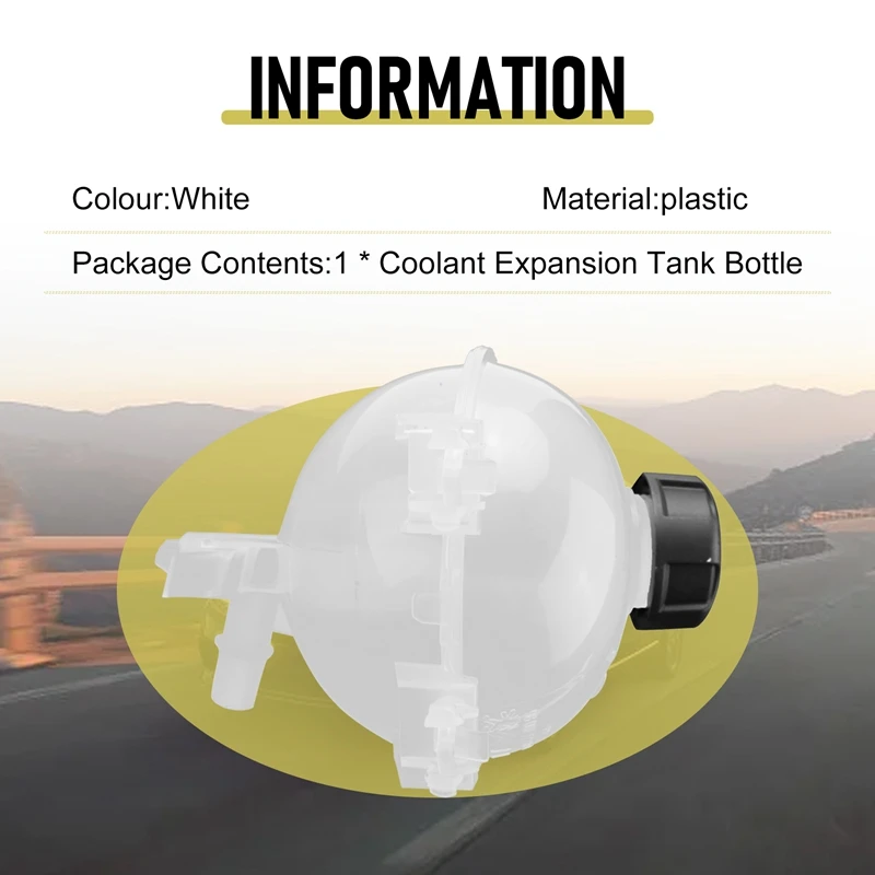 9800777280 Coolant Expansion Tank Bottle With Cap For Peugeot 207 208 2008 301 Vti Citroen C2 C3 C4 DS3