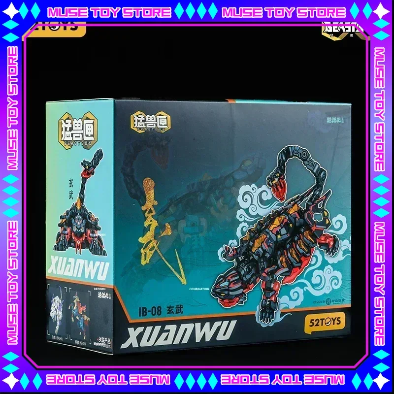 

В наличии 52TOYS Infinitybox Series IB-08 Xuanwu Деформационный робот, преобразование в меха и кубе, экшн-фигурка, коллекционный подарок
