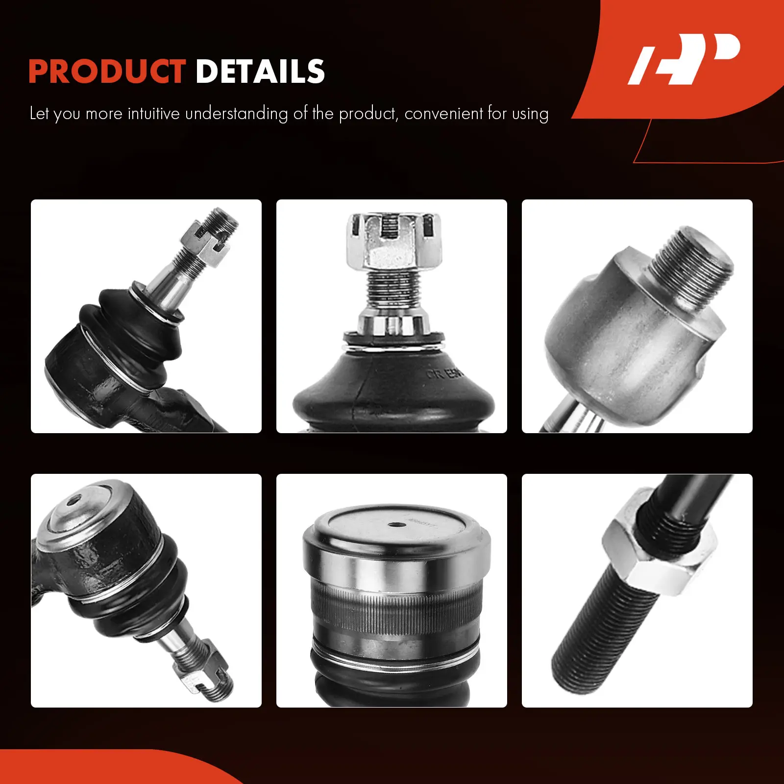 A-Premium 6x Inner Outer Tie Rod Ends & Ball Joints for Cadillac DTS 2006-2011 DeVille 2000-2005