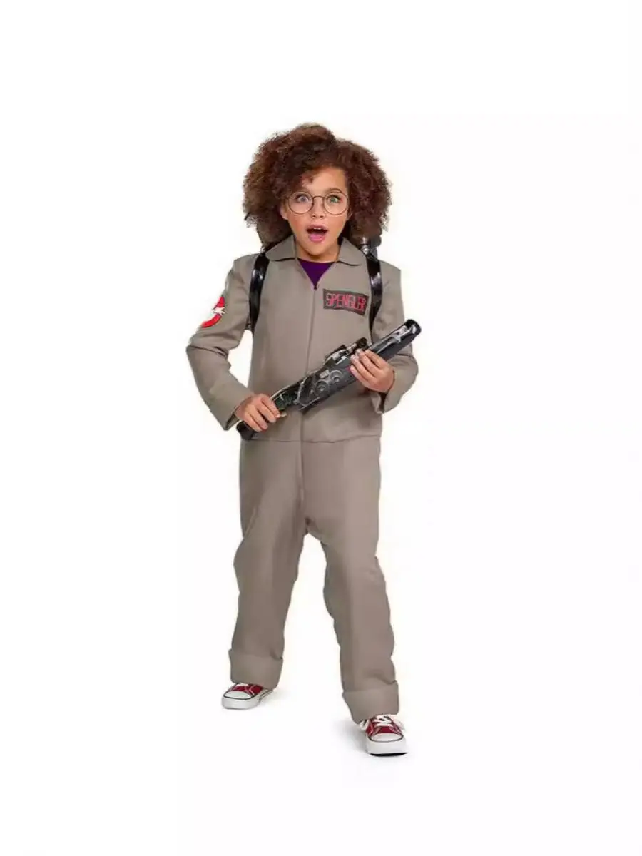 زي أداء مسرحي جديد للأطفال على شكل شبح، ملابس تنكرية لفريق صيد الأشباح، زي تقليدي صيني #5