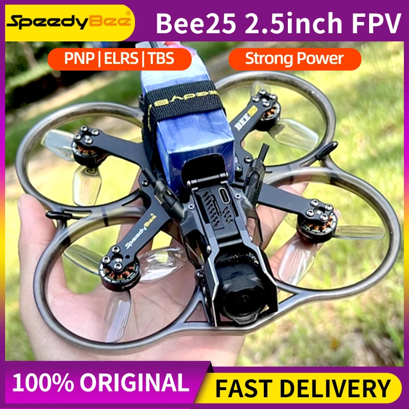 SpeedyBee Bee25 2.5inch HD FPV Drone ELRS 2.4G/PNP/TBS Nano/Aluminum Upgrade Kit For O3/Link/Vista VTX RC FPV Cinewhoop Drone