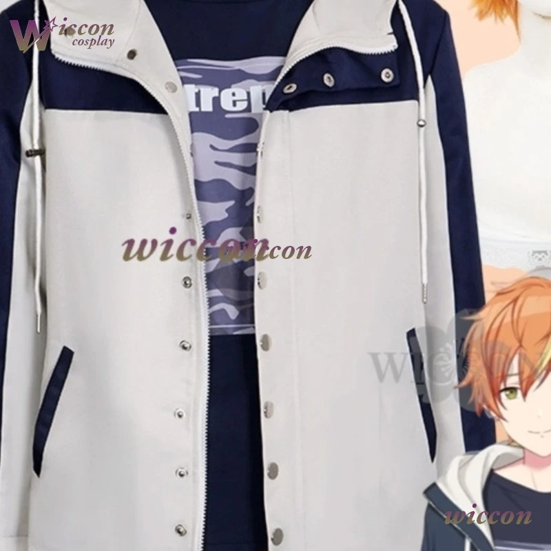 

Ohyo@ Shinonome Akito Cosplay Game Project Sekai Costume New Outfit Handsome Fashion White Jacket Wigs Halloween Party Cos