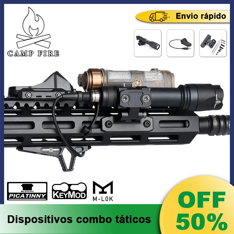 lanterna-tatica-surefire-m300-m600-com-interruptor-de-controle-duplo-axon-base-de-lanterna-montada-lateralmente-compativel-com-picatinny-m-lok-keymod