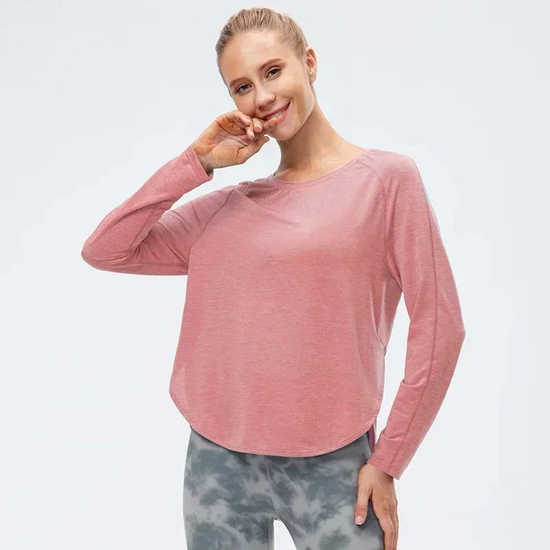 Lemon Yoga Long Sleeve Top Women Fitness Shirt Womens Clothing Top Breathable Outdoor Jogging Workout Blouses Sportswear T-shirt