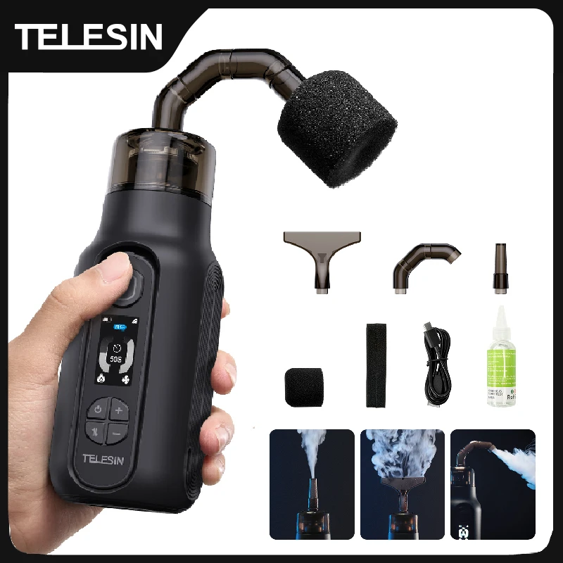 TELESIN Smoke Machine Photography Smoke Effect Portable Smoke Maker with Remote Control Fogger Machine For Video Shoot Party