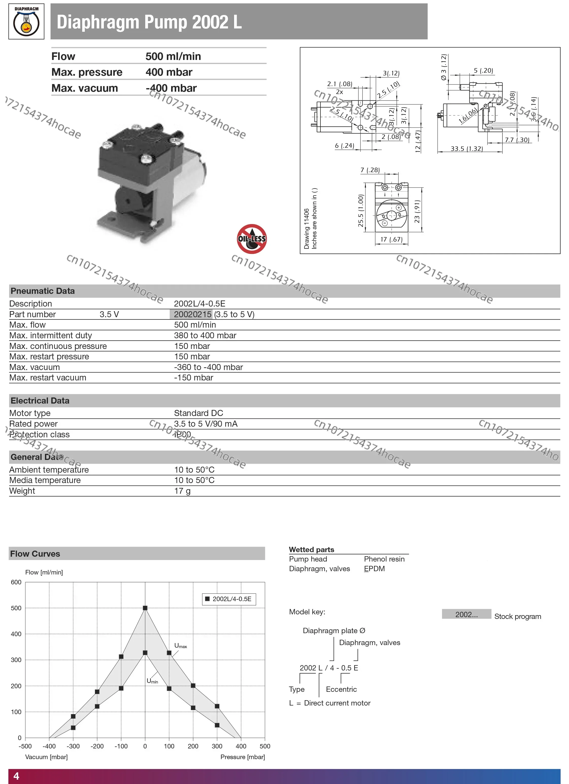 Miniature Air Pump /20020215 Laboratory Analysis and Technology Vacuum Pump  High-Quality