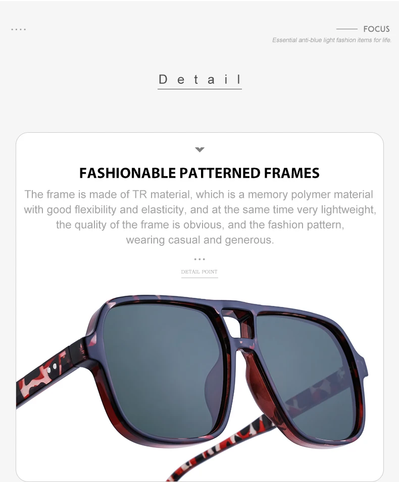 Vintage Rechteckige Sonnenbrille 2026 Luxusmarken-Designer Retro Rechteckige Sonnenbrillen für Herren Modische Quadratische Schattierungen Eyewear – Detail 8