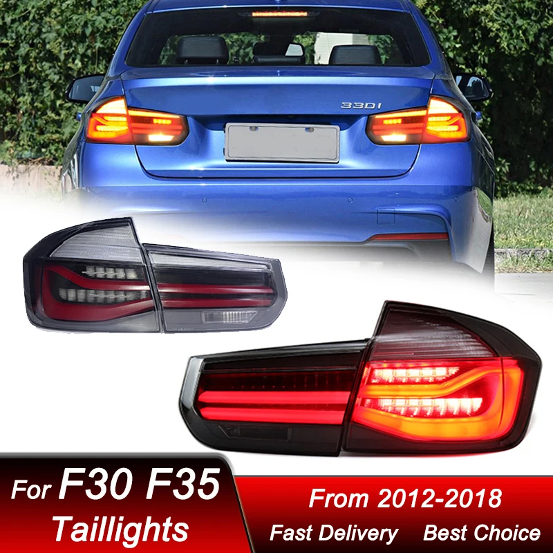 

Горячие автомобильные светодиодные задние фонари для BMW 3 серии F30 F35 12-18 новый стиль Полный светодиодный задний фонарь Динамический указатель поворота Задний фонарь в сборе