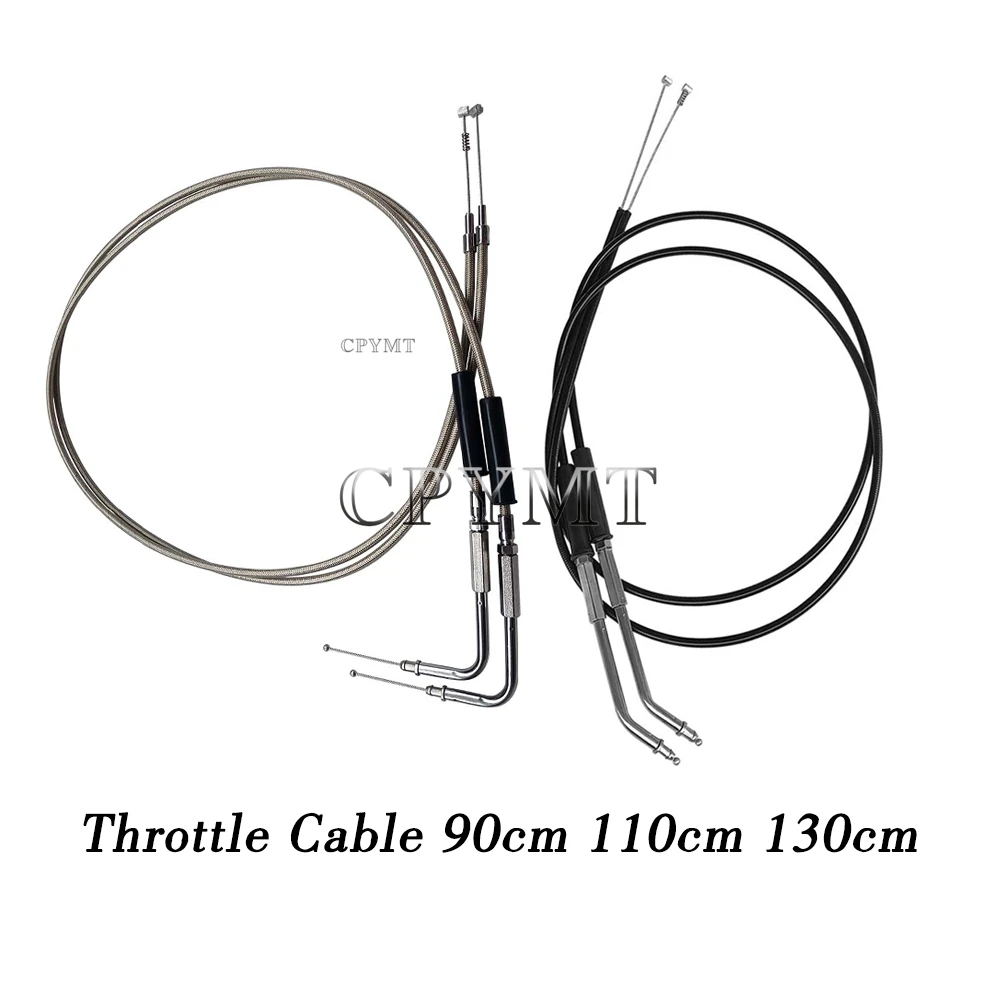 

Motorcycle Lengthened Throttle Cable Fit For Harley Dyna XL883 Iron 1200 Sportster Softail Road King