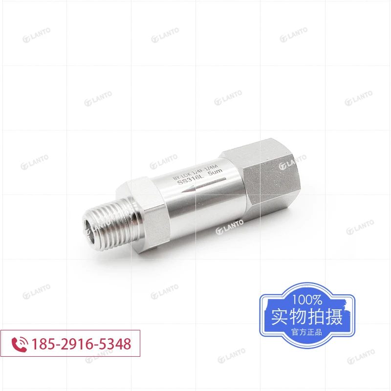 

NPT Internal and External Thread Gas Filter 316L Stainless Steel High Precision Filter Valve