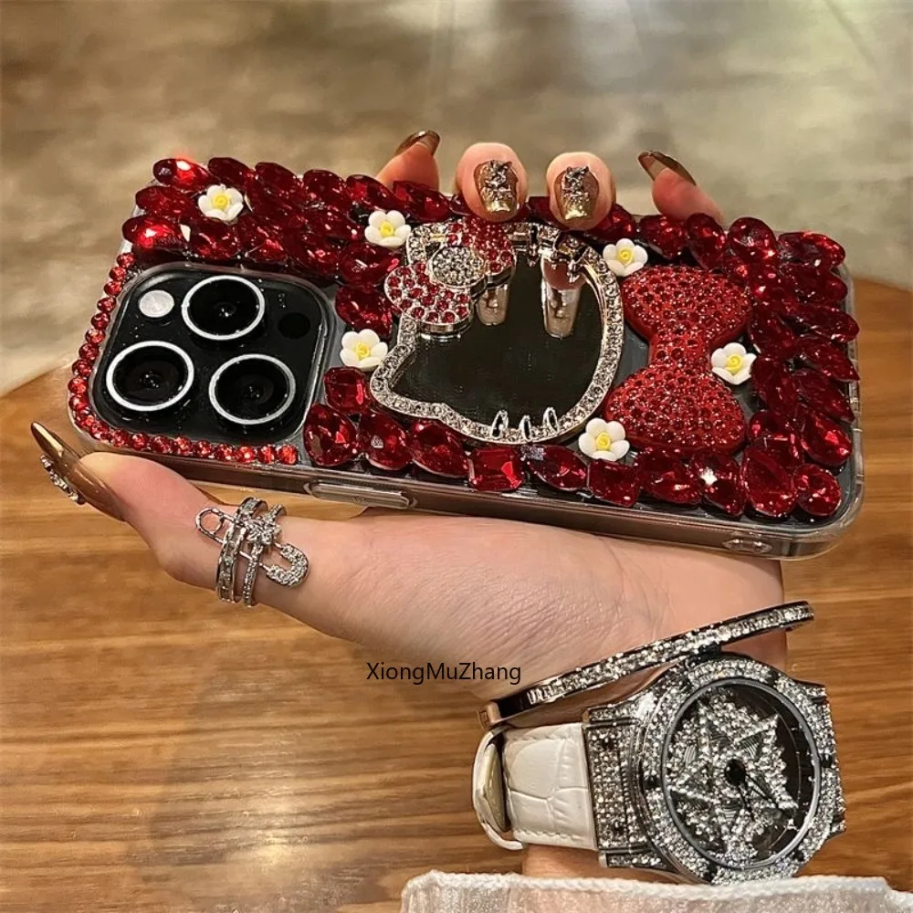 Hello Kitty Premium Kristallstein-Hülle für Nothing Phone 4a 3a Phone 2 3 Phone 1 Luxuriöse Glitzer-Diamant-TPU-Weichhülle, stoßfest – Detail 8