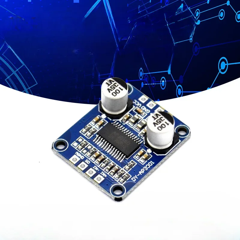 Digital Power Amplifier Board Module Class D 10W/20W/30W DC High Power Mono 12V 24V PWM Modulation DY-AP3001