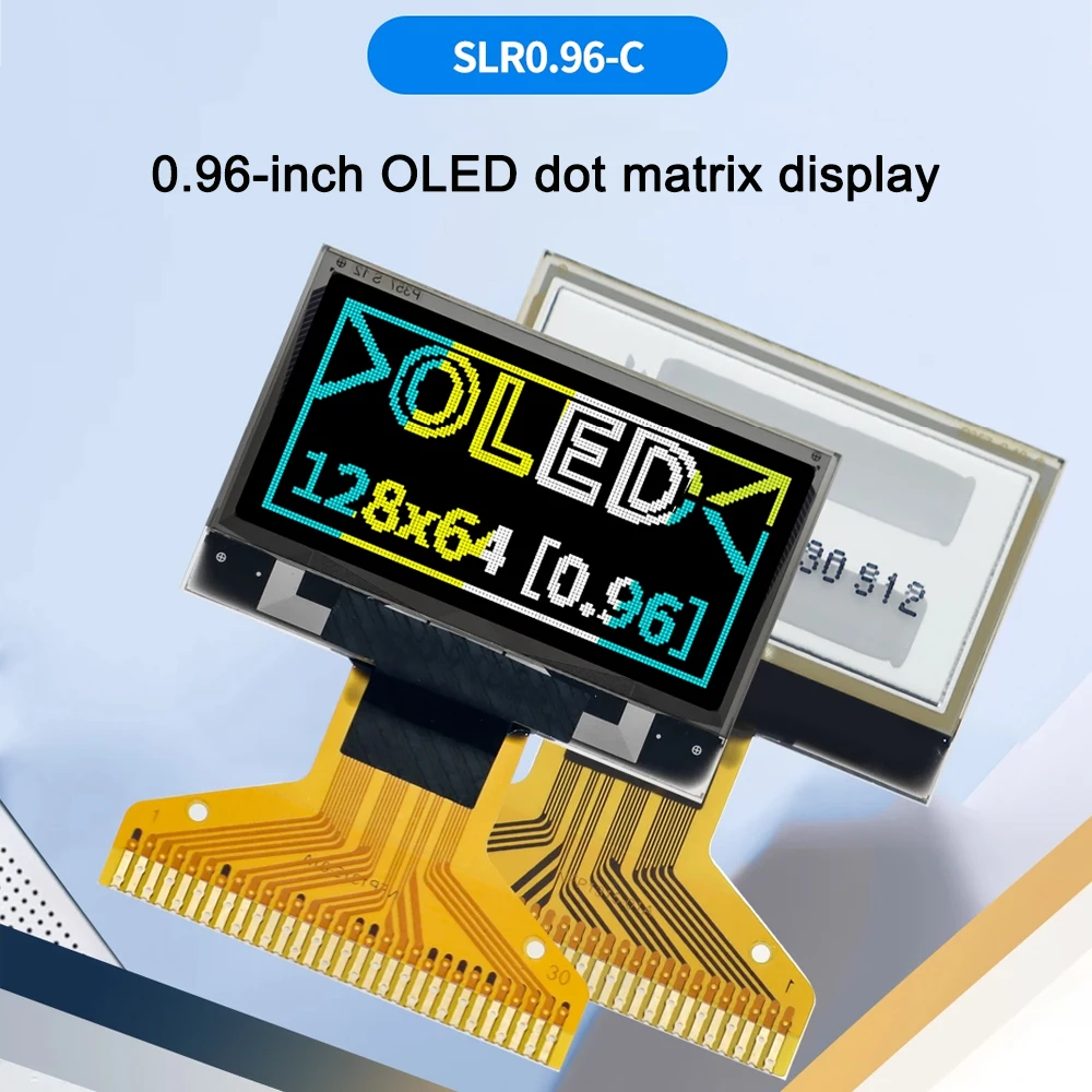 

0.96C-inch Bare LCD Screen SPI SSD1315 Chip 128*64 Dot Matrix 1315 Driver High-Definition Industrial Display 30-pin Serial Port