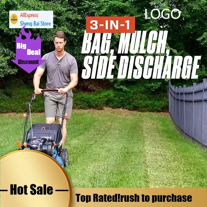 

Высокое качествоLSSG-H1 22-дюймовая самоходная газовая газонокосилка с 4-тактным двигателем 163 куб.см, односкоростная газонокосилка с задним приводом 3-в-1