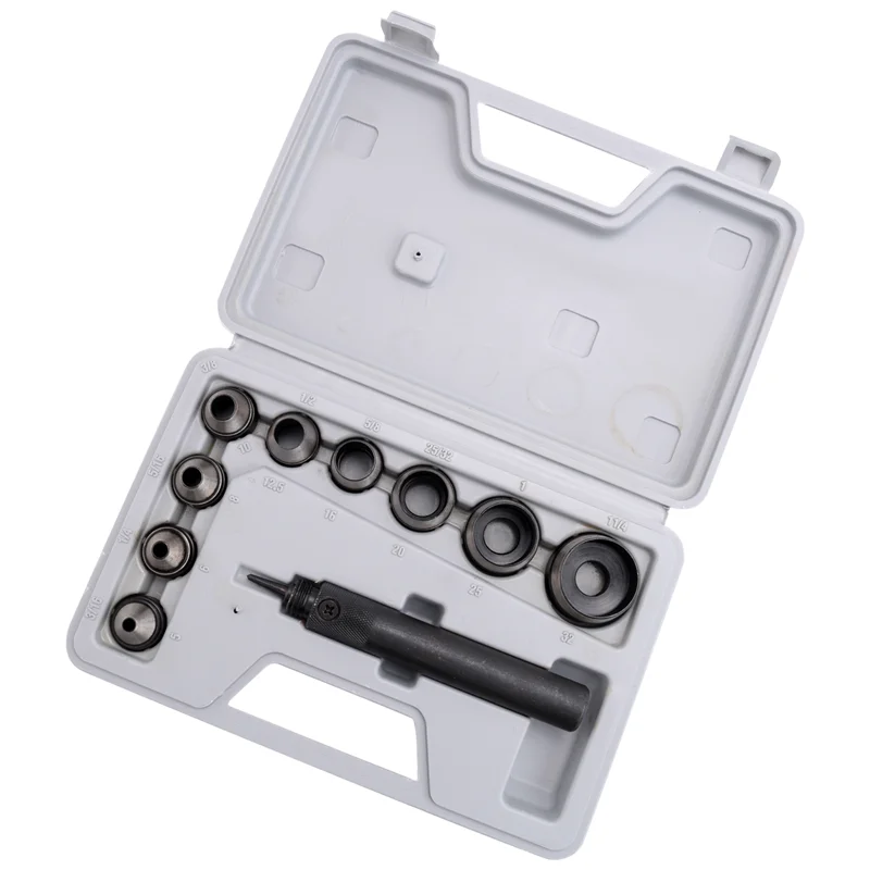 

BAAG-10 шт. сверхмощный набор полых дыроколов, набор прокладок, кожаная резиновая пробивка, инструменты для перфорации изделий из кожи, Herramientas Para C