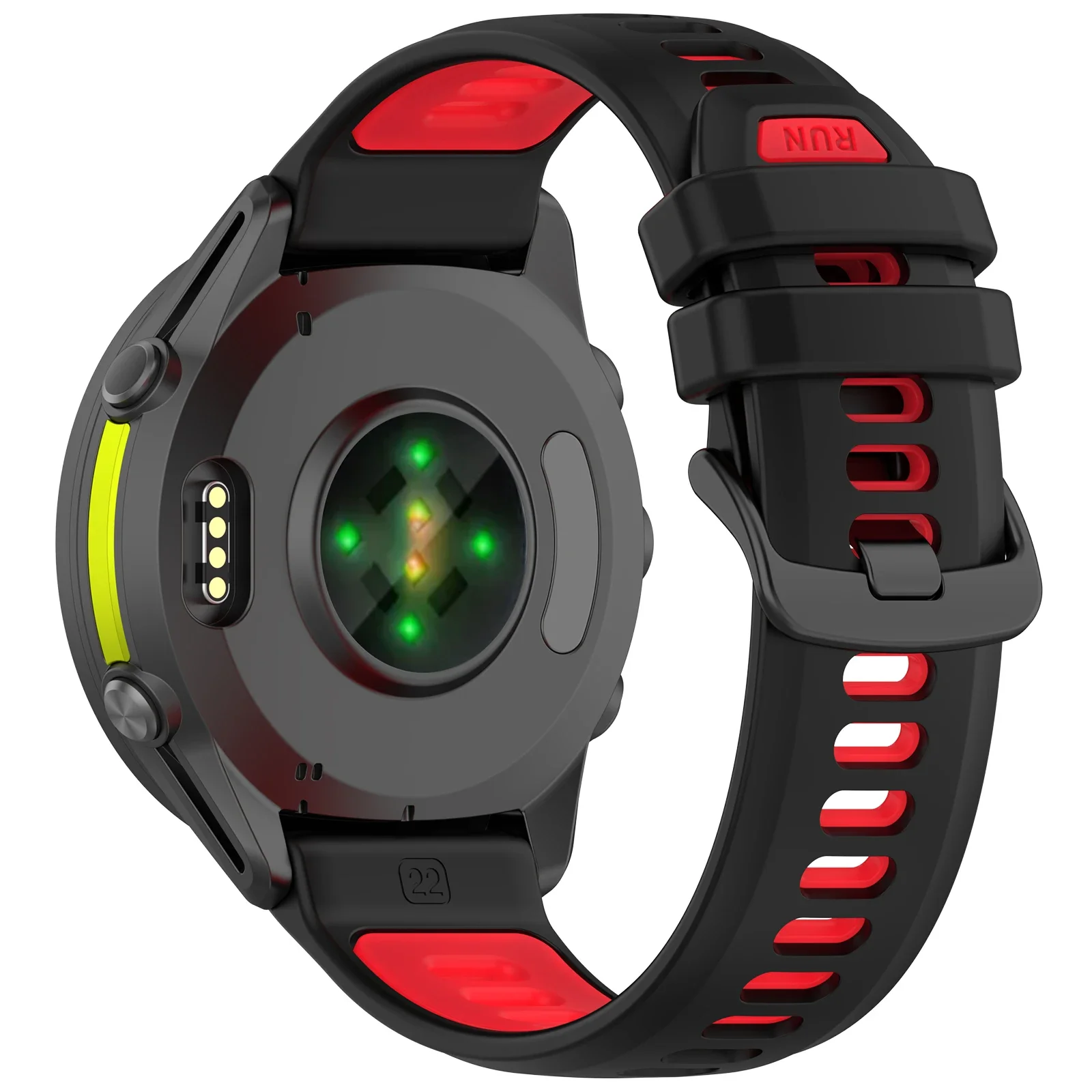 حزام سيليكون رسمي للغارمين Forerunner 970 965 955 945 935 745 ثنائي النغمتين الرياضة تنفس سوار معصمه الملحقات