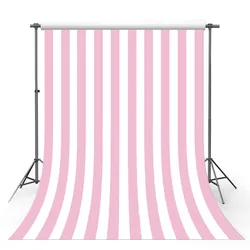 MEHOFOTO Pink White Black Blue Stripes Zebra Color Photography Backgrounds Custom Photographic Backdrops Props for Photo Shoots