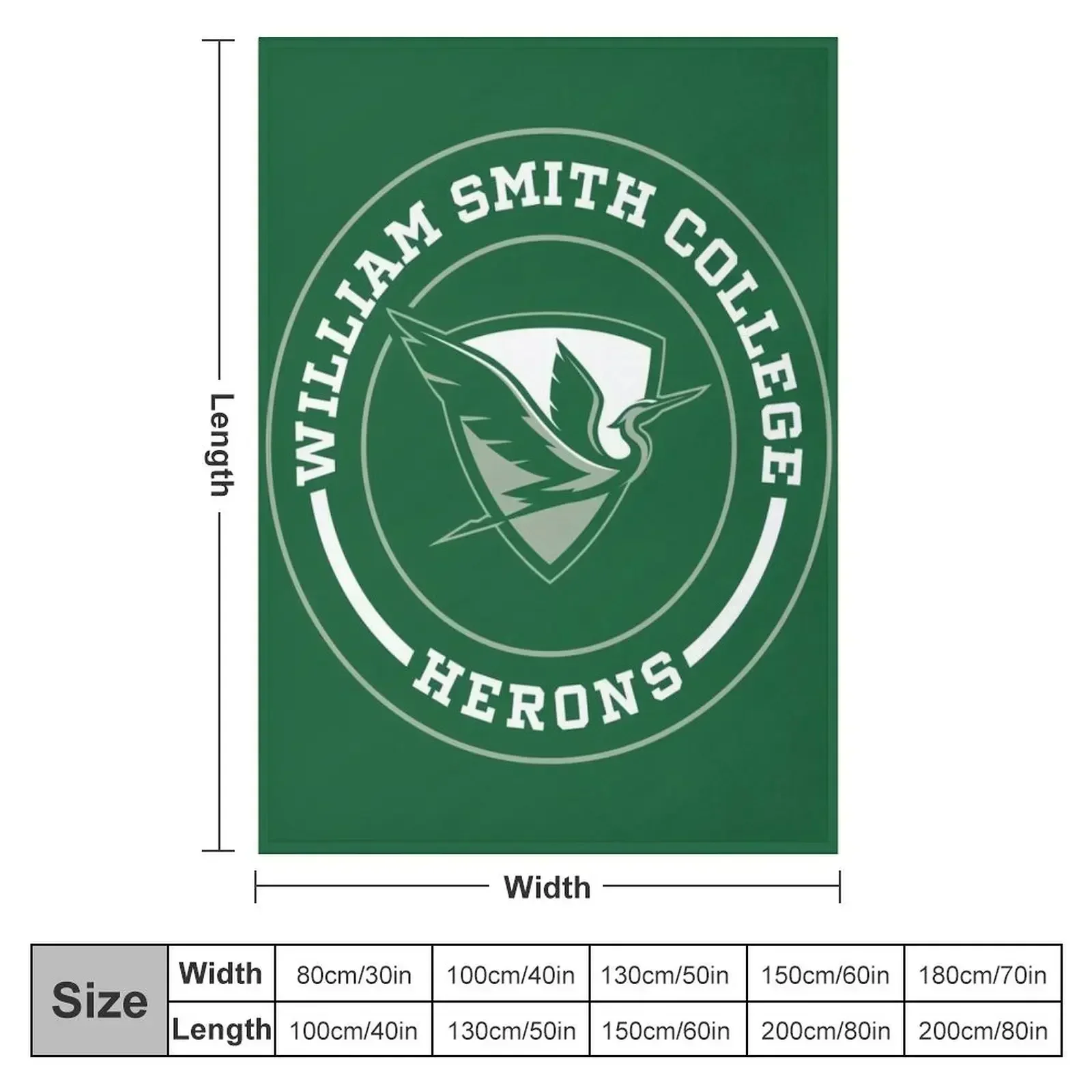 William Smith College - Circle Throw Blanket Extra Large Throw Plaid Sleeping Bag Sofa Throw Blankets