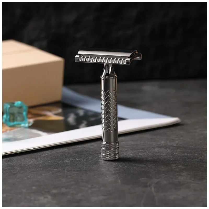 YAQI Safety Razor CASTOR Stainless Steel - length 79mm 0.45mm gap Professional Luxury Grooming Essentials