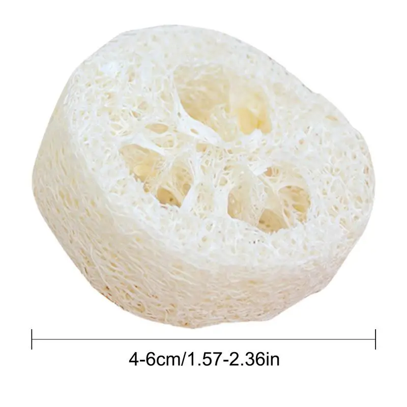 Naturalne plastry Loofah 10 sztuk organicznych kawałków Luffa do mydeł do samodzielnych 4-6cm plastrów Loofah DIY DIY narzędzia do mydła ręcznie