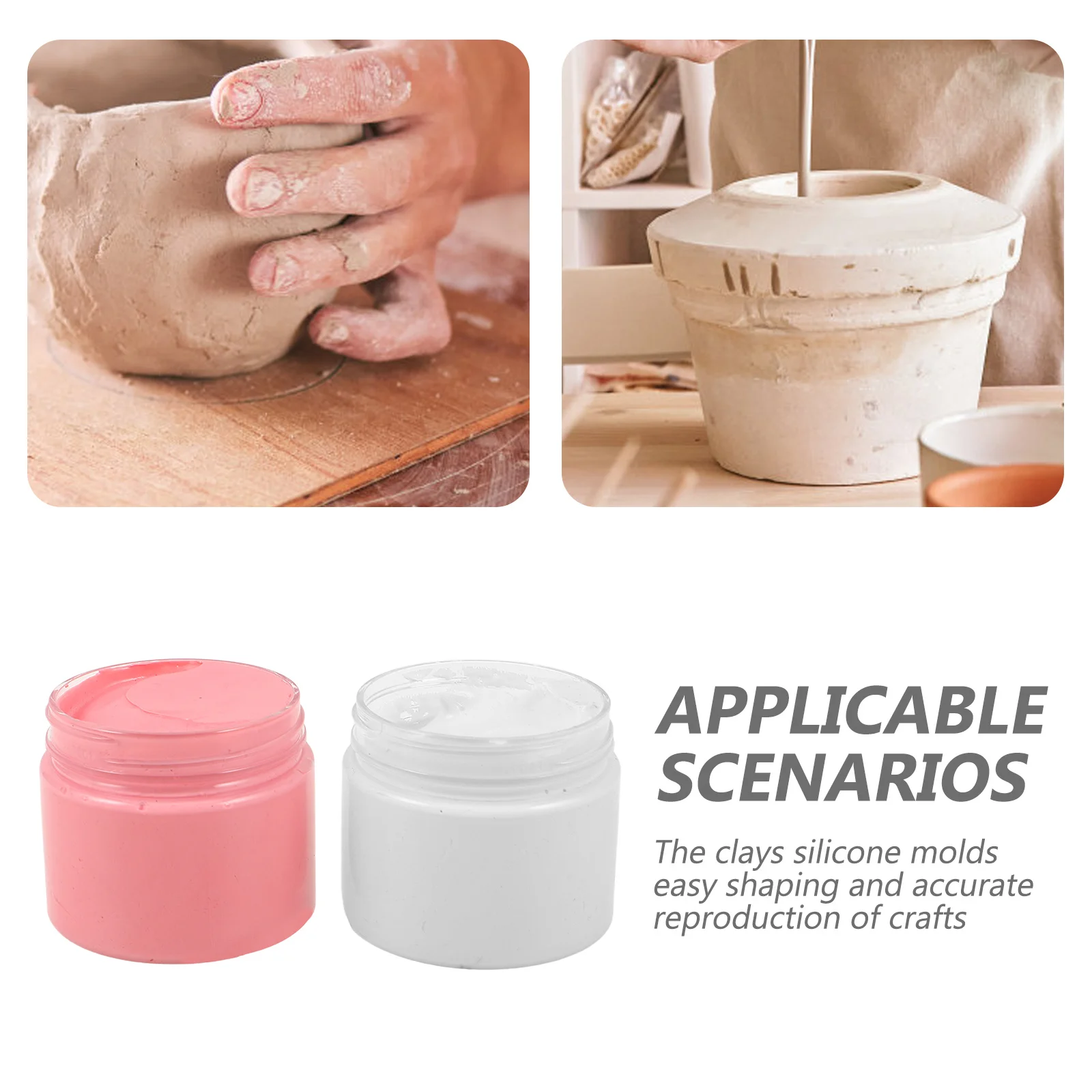 2 قطعة قالب من السيليكون المعجون 100 جرام/قطع صب سهل لتقوم بها بنفسك الراتنج الحرف النحت عدة بوليمر كلاي التماثيل مصغرة النمذجة