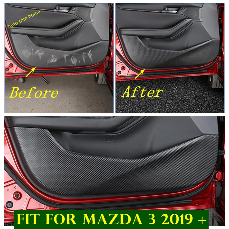 

Door Protector Stickers Anti Kick Pad Anti-dirty Mat Cover Decoration Protector Fit For Mazda 3 2019 - 2022 Car Accessories