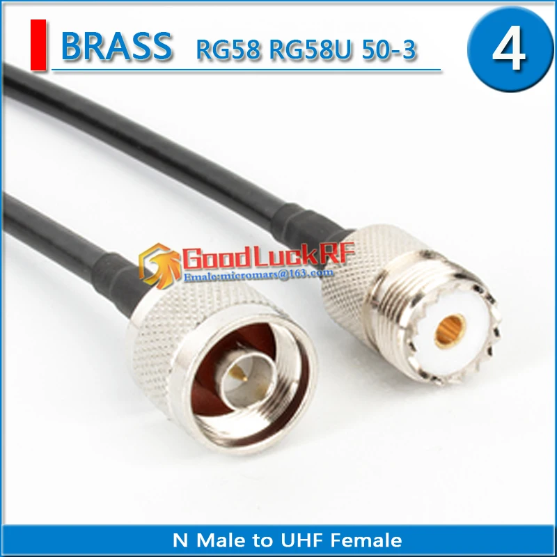 

SL16 PL259 SO239 M UHF Female to N Male L16 jack Connector Pigtail Jumper RG58 RG-58 3D-FB Extend cable 50 Ohm low loss