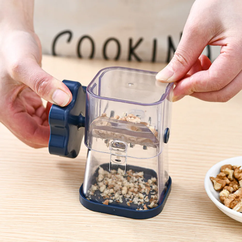 

Great Nut Grinder Food Grade Garlic Chopper Hand-Crank Food Shredder Nuts Walnut Masher Multifunctional Dried Fruit Crusher