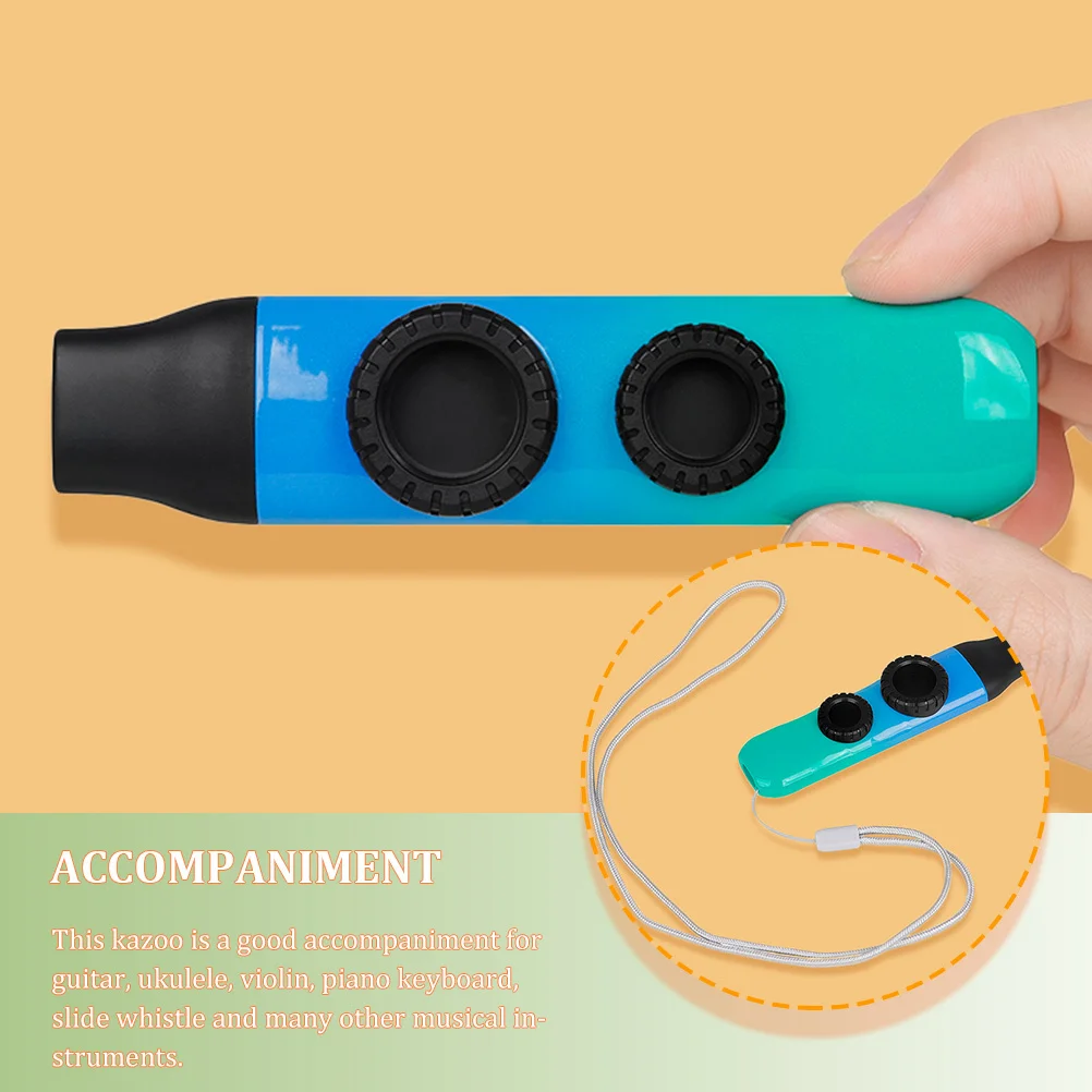 

1Set Kazoo and Adults Portable Musical Instrument Guitar Accompany Easy to Play Safe Durable Polished Surface Performance