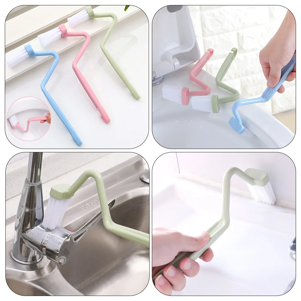 

15 Pcs Toilet Brush Cleaning Multifunctional Bowl Plastic Curved No Dead Ends