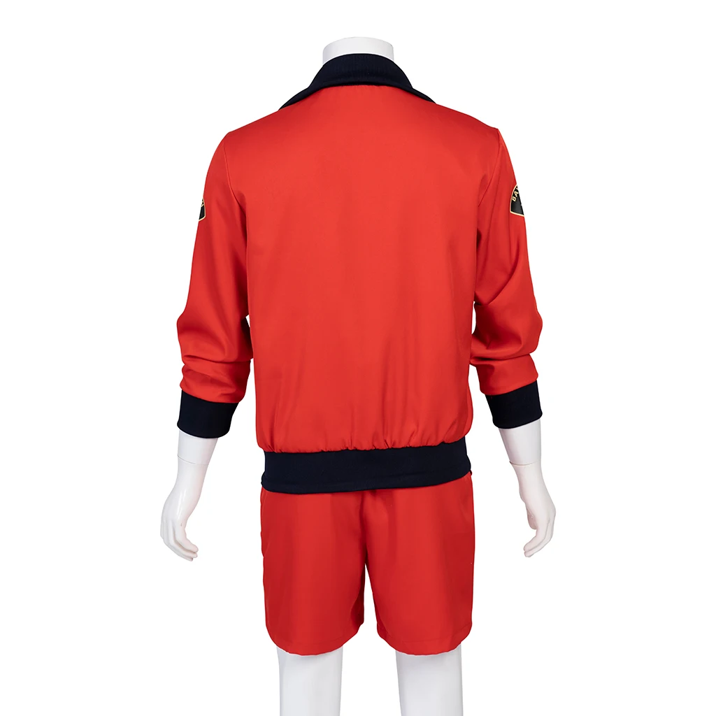 Bay watch Cosplay das Mentor Kostüm rot Reiß verschluss Jacke Mantel Shorts setzt David Hasselhoff Kostüm Männer Halloween Party Outfits