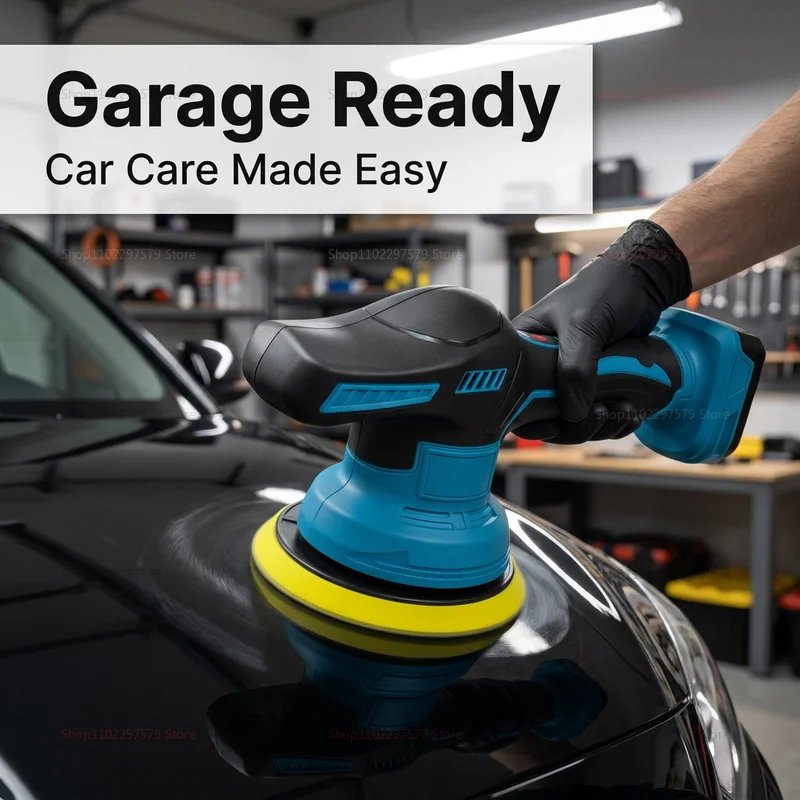 Wireless 18V Electric Car Polisher Rotary Buffer Machine for Auto Waxing Sanding Sealing Glazing Auto Detailing Power Tools