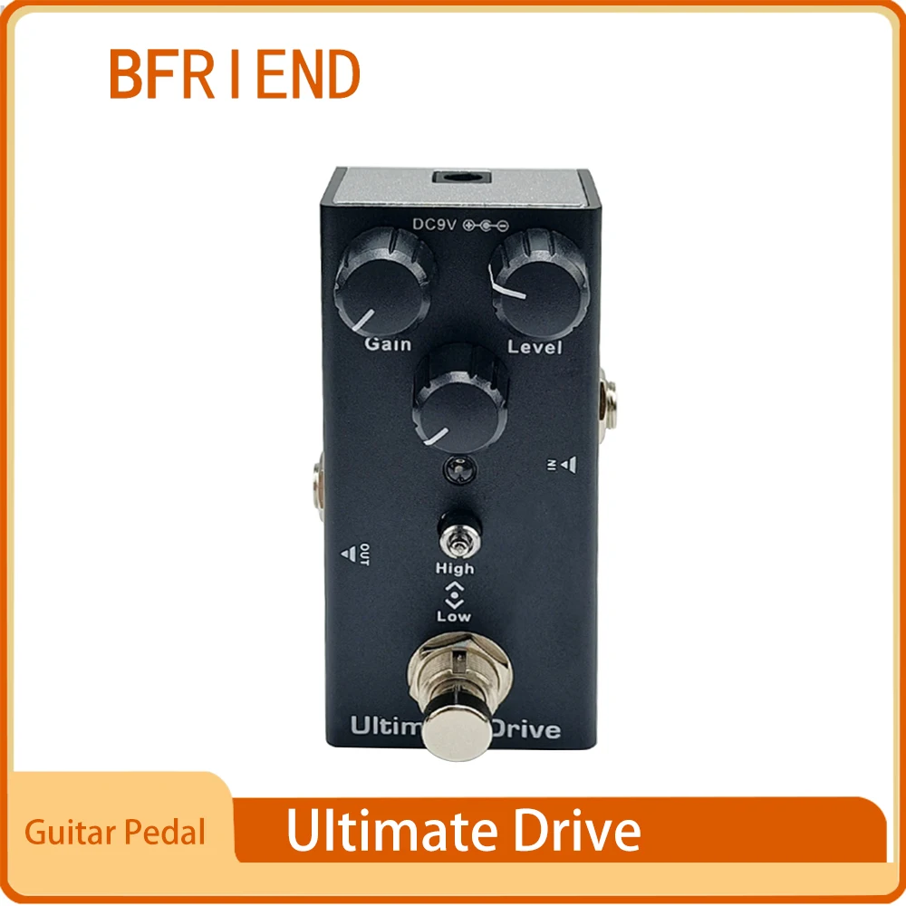 

Электрическая гитара Ultimate Drive Gain/уровень/регулятор тона высокая/низкая частота педаль эффектов Mini Single Type DC 9V True Bypass