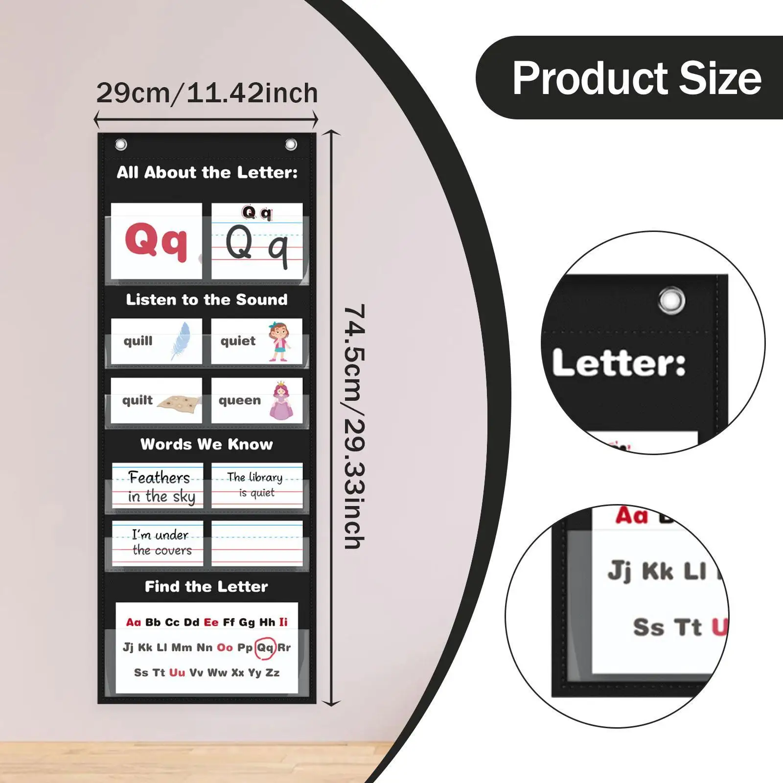All about Letters Pocket Chart Learning Activities Alphabet Tracing Learning