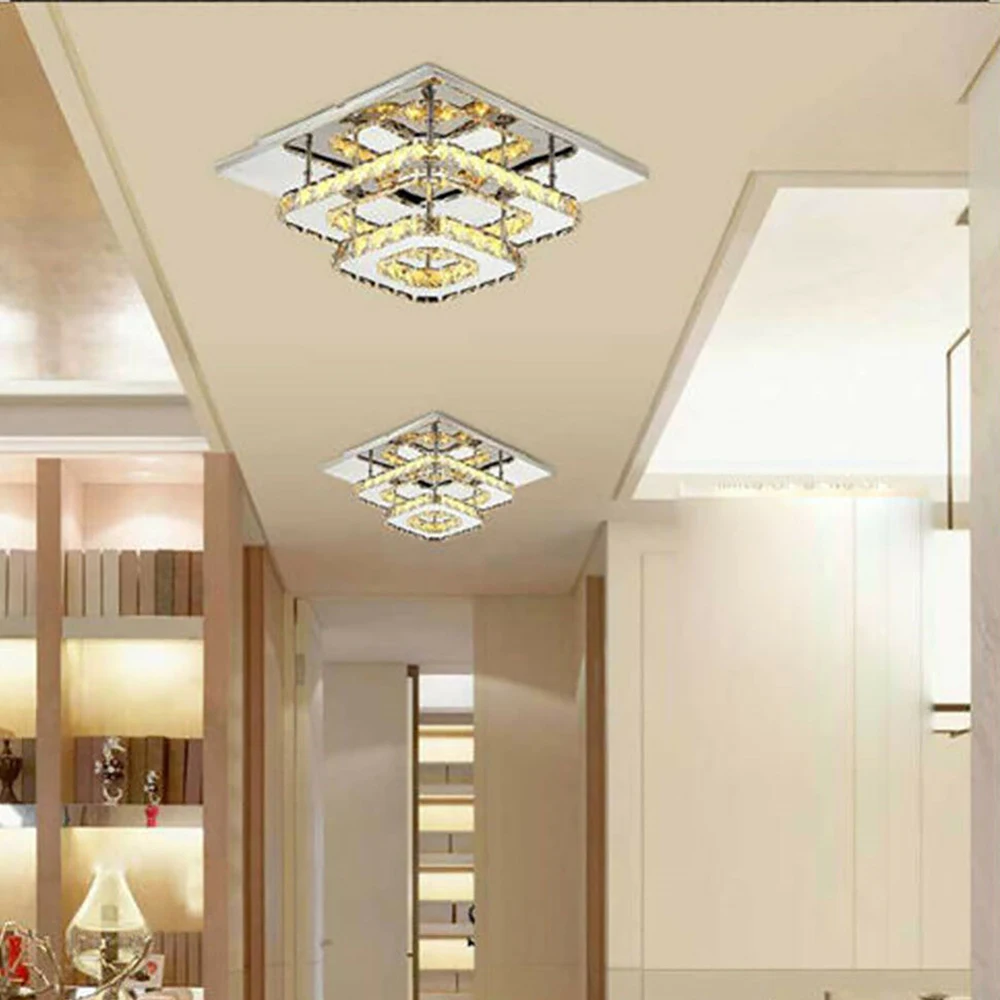 

Modern and Minimalist LED Crystal Ceiling Light Hallway Living Room ceiling lamp Bedroom Hotel Lobby Ceiling Light