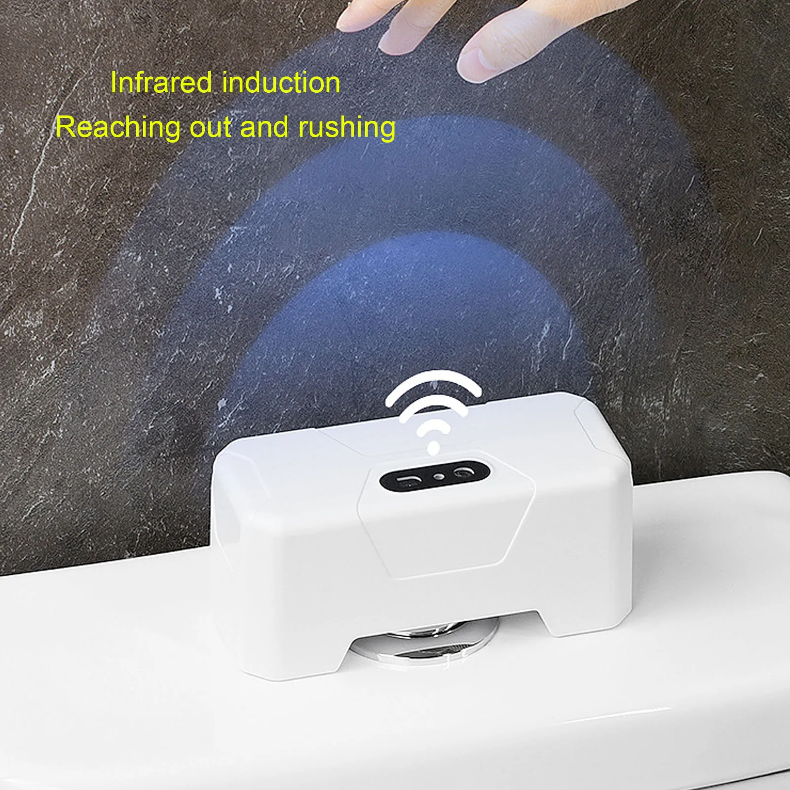 

Автоматическая сенсорная промывочная машина для унитаза Автоматическая промывочная машина для унитаза IPX5 Водонепроницаемый интеллектуальный датчик Бесконтактный комплект для смыва унитаза для дома