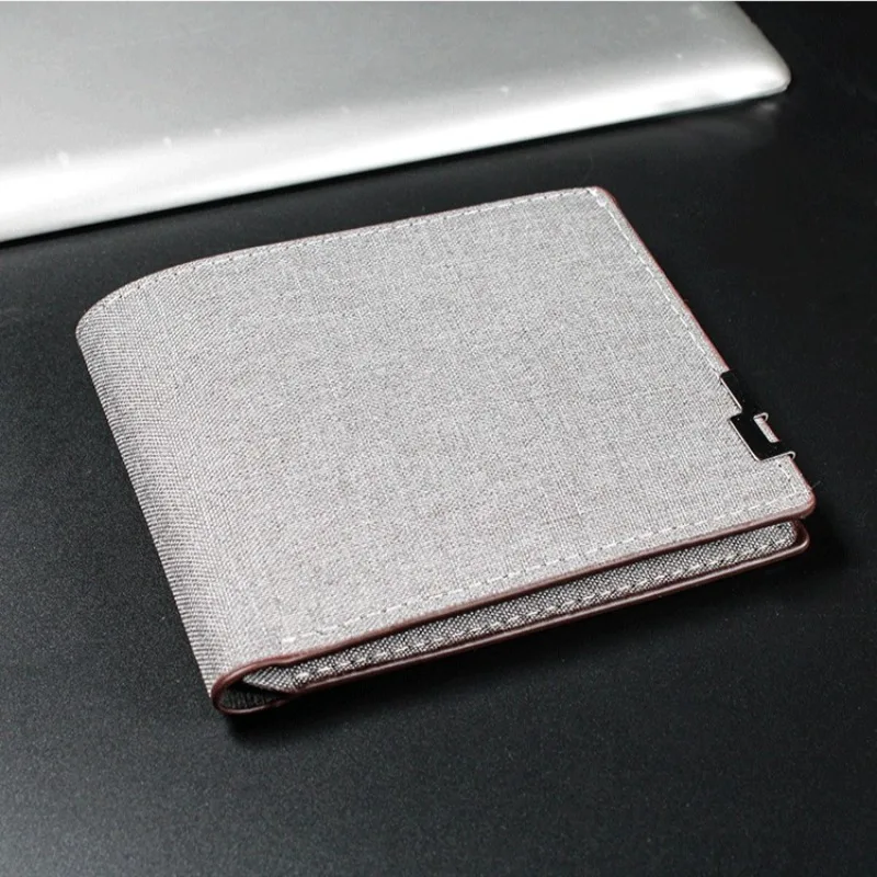 Carteiras jeans bolsas homens mulheres inserções negócios dobrável carteira de couro imagem bolsa de moedas fino dinheiro cartão de identificação de crédito titular saco