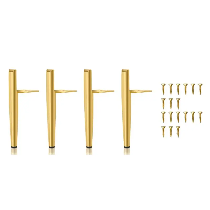 

A04G-4 Piece Furniture Feet Height 19.5 Cm Furniture Legs Sofa Foot Cabinet Feet Gold