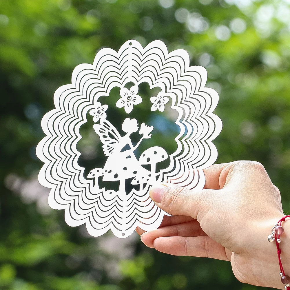 3 قطعة غابة الرياح الخيالية مستوحاة من حكاية خرافية عناصر زخرفية رائعة ثلاثية الأبعاد نافذة الحديقة ساحات عرض طارد الطيور