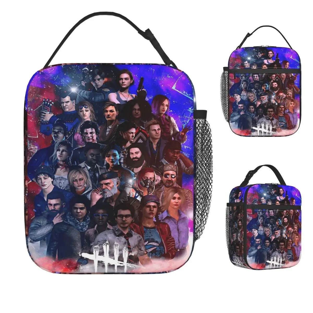 

Сумка для обеда Deads By Daylights, портативная коробка для обеда, сумка-холодильник с пляжным принтом, оксфордские термосумки для обеда для отдыха