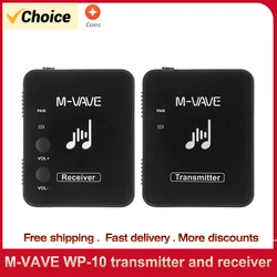 M-VAVE WP-10 2.4GHz Wireless Earphone Monitor System Rechargeable Transmitter Receiver Support Stereo Mono Recording Function