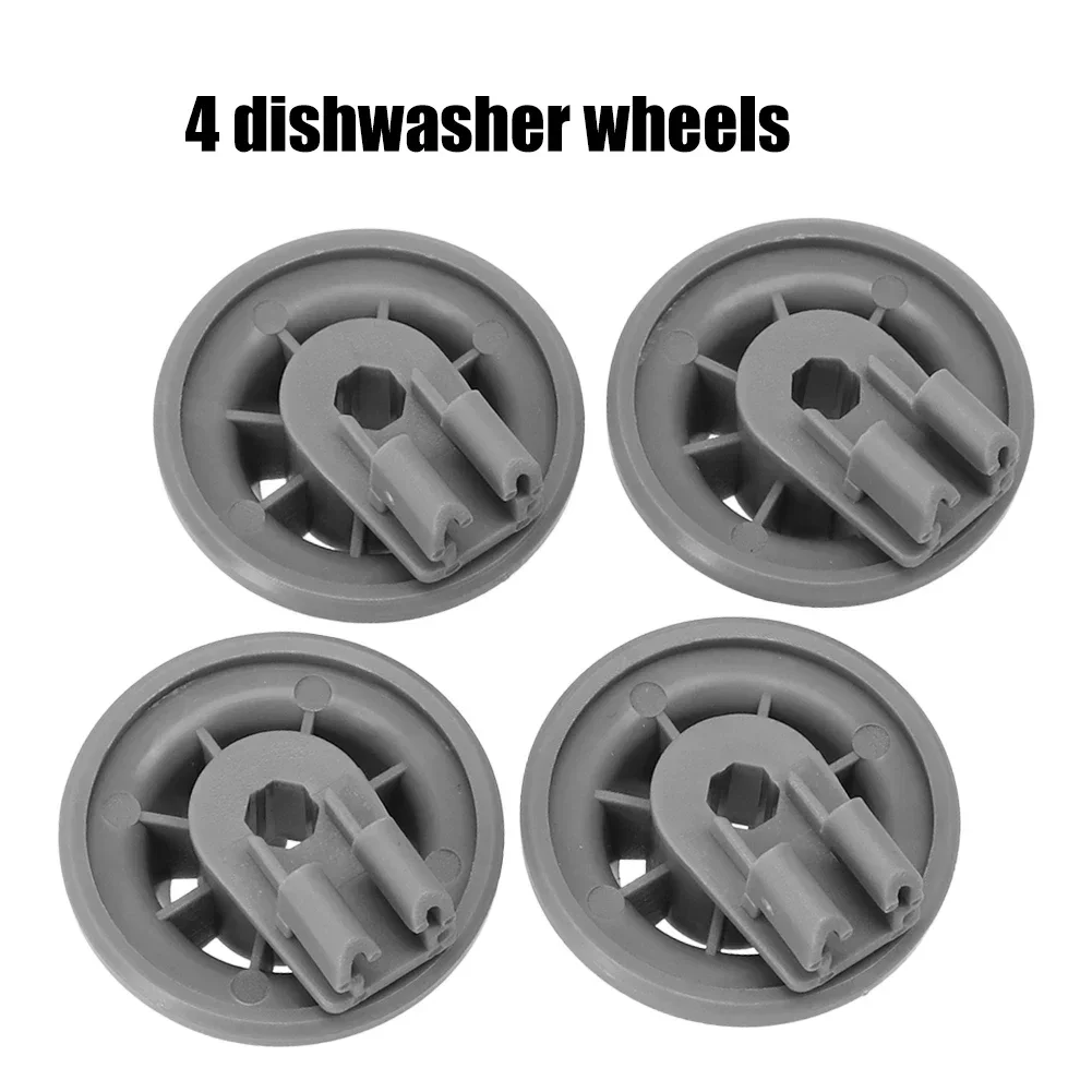 

4pcs Lower Basket Wheels 611475/165314/00611475 Basket Roll Dishwasher For-Bosch For-Siemens Dishwashers Accessories Replace Kit