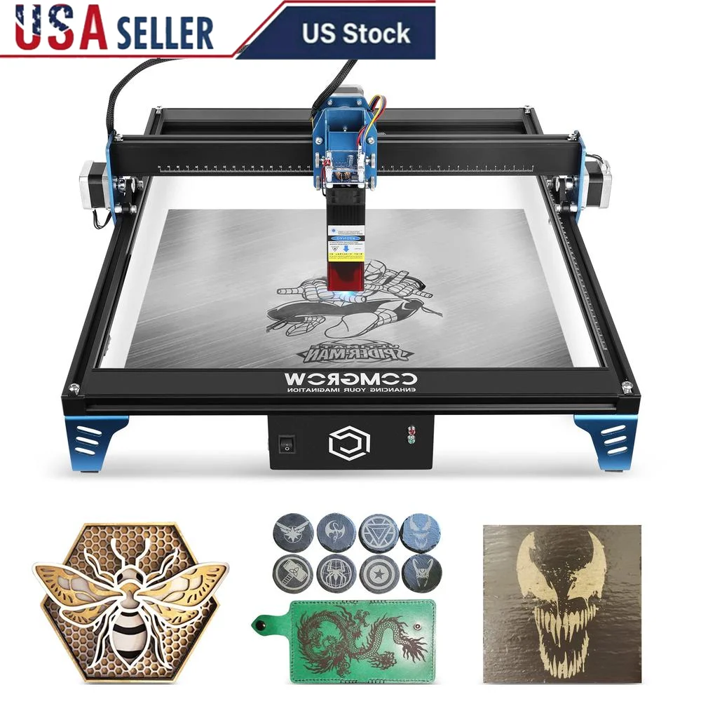 Desktop Laser Engraver Machine 10W Power Eye Protection Aluminum Base Laser Cutter Stainless Steel Engraving Tool Gyroscope